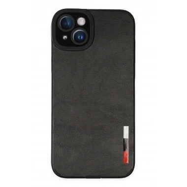 Mey İthalat® iPhone 14 Plus Kılıf Loop Deri Silikon - Siyah
