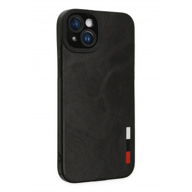 Mey İthalat® iPhone 14 Plus Kılıf Loop Deri Silikon - Siyah