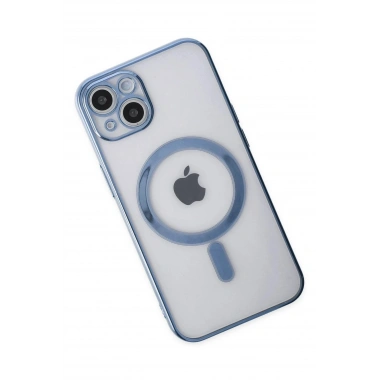 Mey İthalat® iPhone 14 Plus Kılıf Magneticsafe Lazer Silikon - Sierra Blue