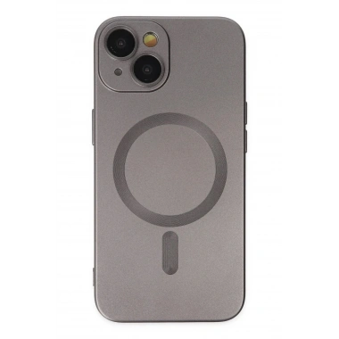 Mey İthalat® iPhone 14 Plus Kılıf Moshi Lens Magneticsafe Silikon - Füme