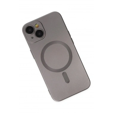 Mey İthalat® iPhone 14 Plus Kılıf Moshi Lens Magneticsafe Silikon - Füme