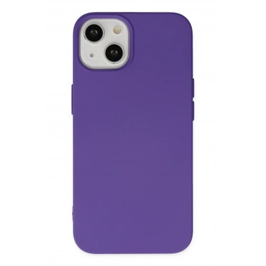 Mey İthalat®  iPhone 14 Plus Kılıf Nano içi Kadife Silikon - Mor