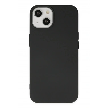 Mey İthalat®  iPhone 14 Plus Kılıf Nano içi Kadife Silikon - Siyah