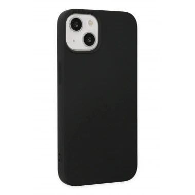 Mey İthalat®  iPhone 14 Plus Kılıf Nano içi Kadife Silikon - Siyah