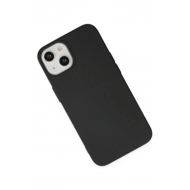 Mey İthalat®  iPhone 14 Plus Kılıf Nano içi Kadife Silikon - Siyah