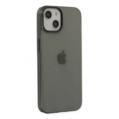 Mey İthalat® iPhone 14 Plus Kılıf Pc Sert Şeffaf Kapak - Siyah