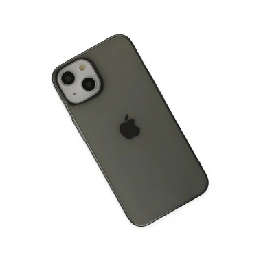 Mey İthalat® iPhone 14 Plus Kılıf Pc Sert Şeffaf Kapak - Siyah