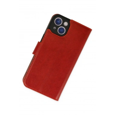 Mey İthalat®  iPhone 14 Plus Kılıf Trend S Plus Kapaklı Kılıf - Kırmızı