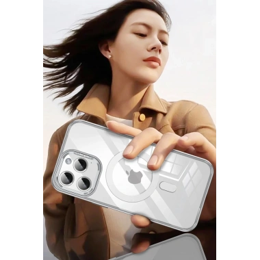 Mey İthalat®  iPhone 14 Pro Drop Magsafe Kapak - Titan Gri