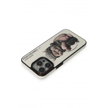 Mey İthalat® iPhone 14 Pro Fun Magsafe Kapak - Beyaz