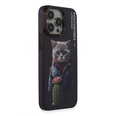 Mey İthalat® iPhone 14 Pro Fun Magsafe Kapak - Derin Mor