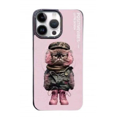 Mey İthalat®  iPhone 14 Pro Fun Magsafe Kapak - Pembe