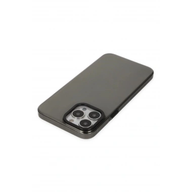 Mey İthalat®  iPhone 14 Pro Kılıf Anka PC Sert Metal Kapak - Siyah