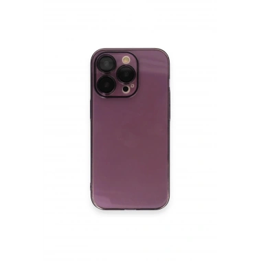Mey İthalat®  iPhone 14 Pro Kılıf Armada Lensli Kapak - Derin Mor