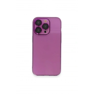 Mey İthalat® iPhone 14 Pro Kılıf Armada Lensli Kapak - Mor