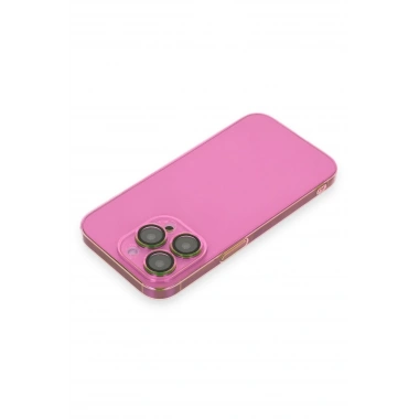 Mey İthalat® iPhone 14 Pro Kılıf Armada Lensli Kapak - Pembe