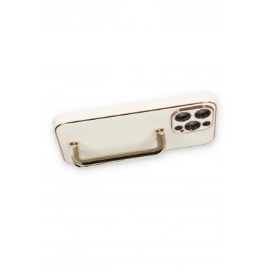 Mey İthalat®  iPhone 14 Pro Kılıf Coco Elit Kapak - Beyaz