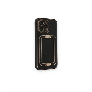 Mey İthalat®  iPhone 14 Pro Kılıf Coco Elit Kapak - Siyah