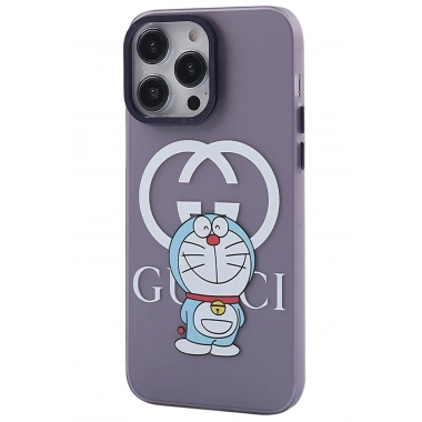 Mey İthalat® iPhone 14 Pro Kılıf Desenli Kapak - Mor - 3