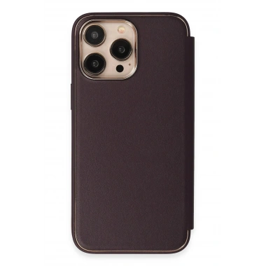 Mey İthalat® iPhone 14 Pro Kılıf Dolpin Kapaklı - Derin Mor