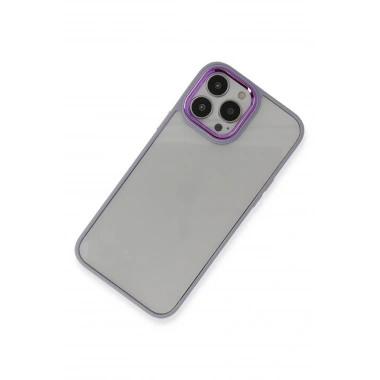 Mey İthalat®  iPhone 14 Pro Kılıf Dora Kapak - Lila