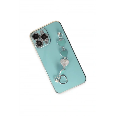 Mey İthalat®  iPhone 14 Pro Kılıf Esila Silikon - Su Yeşili