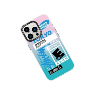 Mey İthalat®  iPhone 14 Pro Kılıf Estoril Desenli Kapak - Estoril - 1