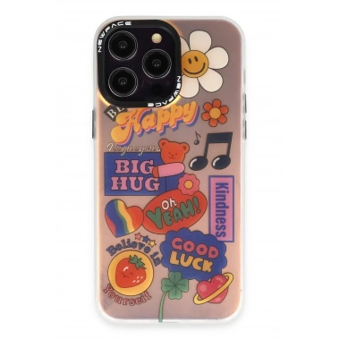 Mey İthalat®  iPhone 14 Pro Kılıf Estoril Desenli Kapak - Estoril - 15