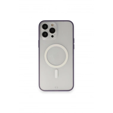 Mey İthalat® iPhone 14 Pro Kılıf Grand Magneticsafe Kapak - Mor