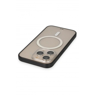 Mey İthalat® iPhone 14 Pro Kılıf Grand Magneticsafe Kapak - Siyah