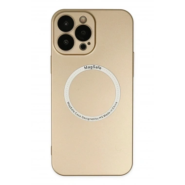 Mey İthalat® iPhone 14 Pro Kılıf Jack Magneticsafe Lens Silikon - Gold