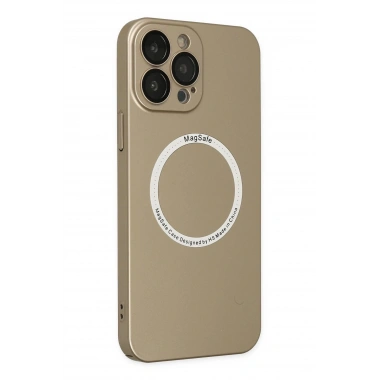 Mey İthalat® iPhone 14 Pro Kılıf Jack Magneticsafe Lens Silikon - Gold
