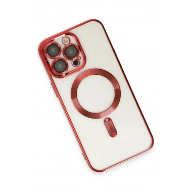 Mey İthalat®  iPhone 14 Pro Kılıf Kross Magneticsafe Kapak - Kırmızı