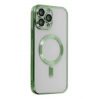 Mey İthalat®  iPhone 14 Pro Kılıf Kross Magneticsafe Kapak - Koyu Yeşil