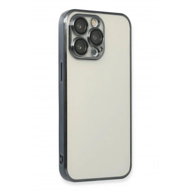Mey İthalat®  iPhone 14 Pro Kılıf  Lensli Silikon - Siyah