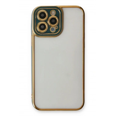 Mey İthalat® iPhone 14 Pro Kılıf Liva Lens Silikon - Yeşil