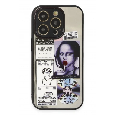 Mey İthalat®  iPhone 14 Pro Kılıf Mirror Desenli Kapak - Mirror - 2