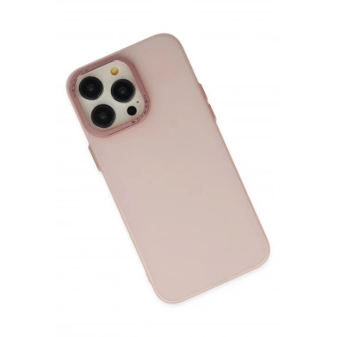 Mey İthalat® iPhone 14 Pro Kılıf Modos Metal Kapak - Pembe