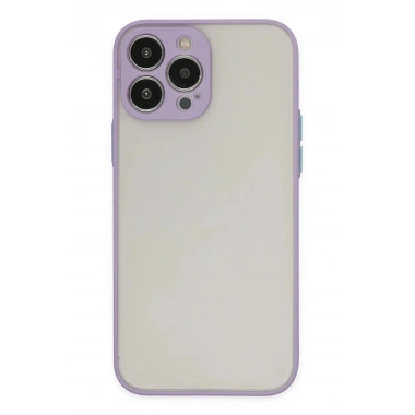 Mey İthalat®  iPhone 14 Pro Kılıf Montreal Silikon Kapak - Mor