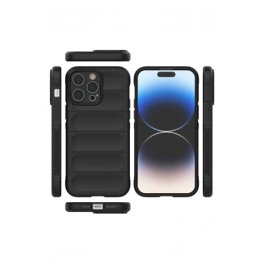 Mey İthalat®  iPhone 14 Pro Kılıf Optimum Silikon - Siyah