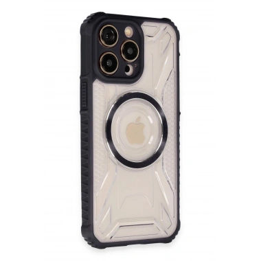 Mey İthalat® iPhone 14 Pro Kılıf Prag Magneticsafe Kapak - Siyah