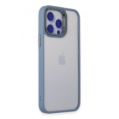 Mey İthalat® iPhone 14 Pro Kılıf Roblox Lens Standlı Kapak - Sierra Blue
