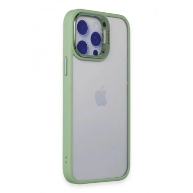Mey İthalat® iPhone 14 Pro Kılıf Roblox Lens Standlı Kapak - Yeşil