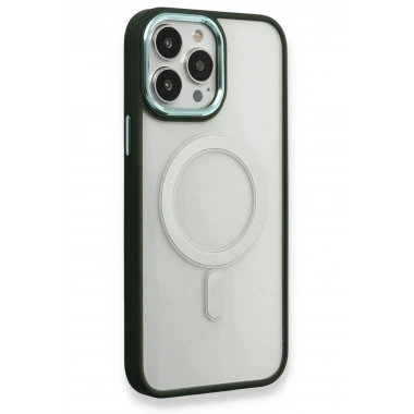 Mey İthalat® iPhone 14 Pro Kılıf Room Magneticsafe Silikon - Köknar Yeşili