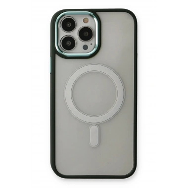 Mey İthalat® iPhone 14 Pro Kılıf Room Magneticsafe Silikon - Köknar Yeşili