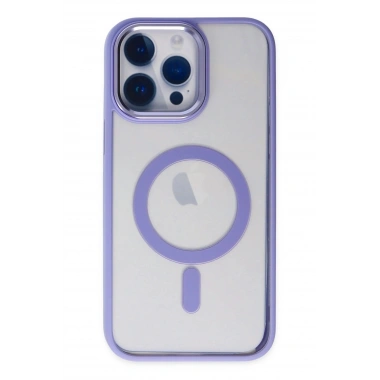 Mey İthalat® iPhone 14 Pro Kılıf Room Magneticsafe Silikon - Lila
