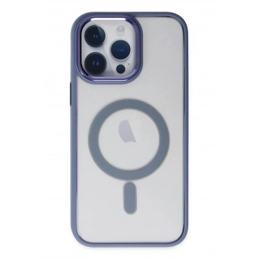 Mey İthalat® iPhone 14 Pro Kılıf Room Magneticsafe Silikon - Sierra Blue