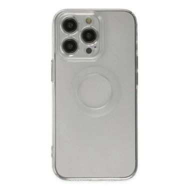 Mey İthalat® iPhone 14 Pro Kılıf Santa Lens Silikon - Şeffaf