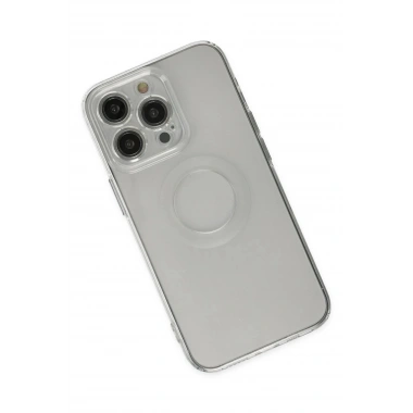 Mey İthalat® iPhone 14 Pro Kılıf Santa Lens Silikon - Şeffaf