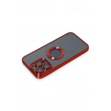 Mey İthalat® iPhone 14 Pro Kılıf Slot Silikon - Kırmızı